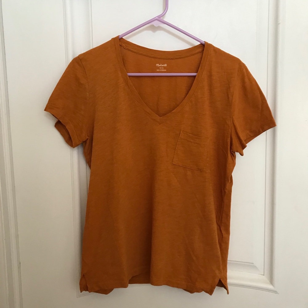 Madewell V-neck pocket T-shirt size S